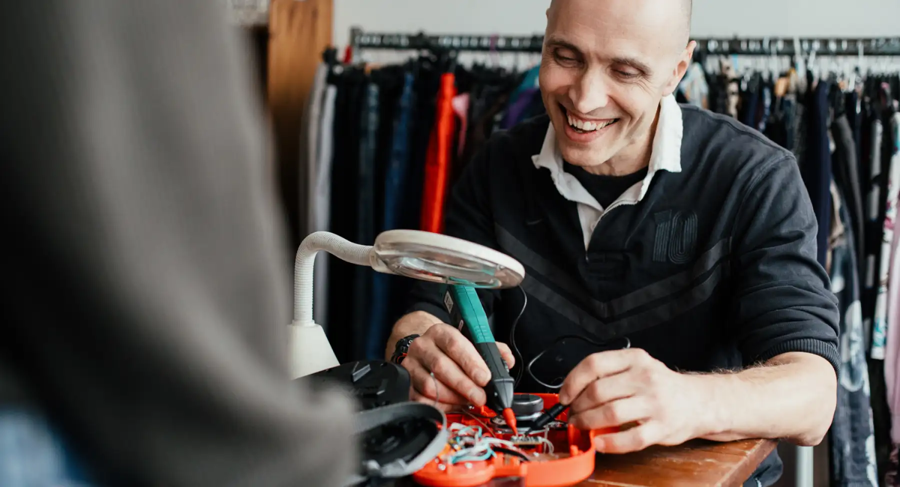 Makers at a community event