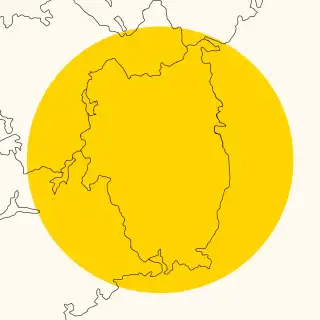 Map of Ireland with the province of Leinster highlighted