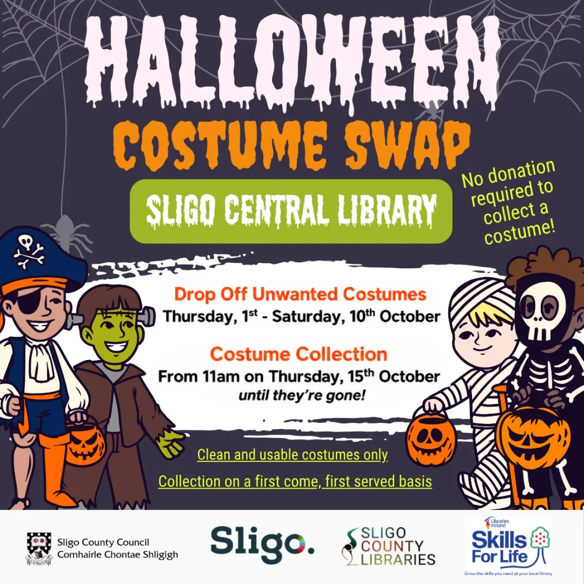 Halloween Costume Swap at Sligo Central Library